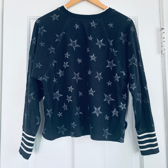 Splendid Heritage Star Graphics 2pc Shorts Set Sz XS Navy French Terry - Picture 5 of 11